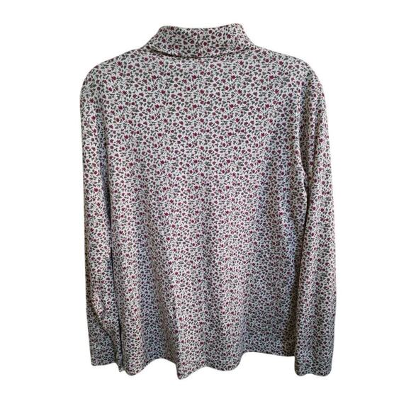 Women's Vintage Basic Editions Floral Turtleneck Size M - Picture 4 of 4